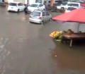 ფოთში ძლიერი წვიმის შედეგად რამდენიმე ქუჩა დაიტბორა (ვიდეო)