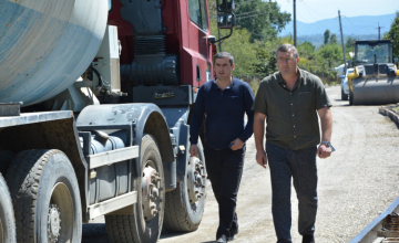 ჩხოროწყუში საგზაო ინფრასტრუქტურის მოწყობა მიმდინარეობს