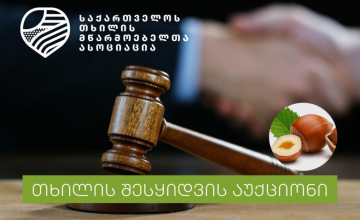 აუქციონი თხილის შეძენაზე მომავალი კვირიდან დაიწყება ®️