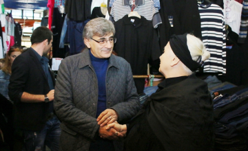 დომენტი სიჭინავა ბაზრობებზე  მომუშავეებს შეხვდა