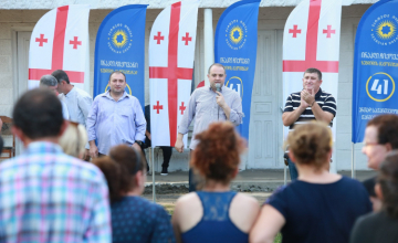 ირაკლი ჩიქოვანი საოკუპაციო ხაზთან მდებარე სოფელ შამგონაში ადგილობრივებს შეხვდა 