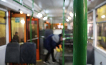 სოხუმში საზოგადოებრივ ტრანსპორტს ყოველდღიური დეზინფექცია უტარდება (ვიდეო)