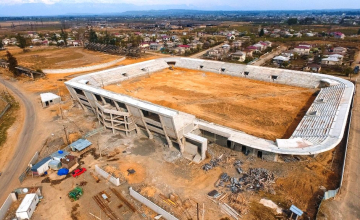 ზუგდიდის მთავარი სტადიონის ყველა ფლიგელის მშენებლობა დასრულდა