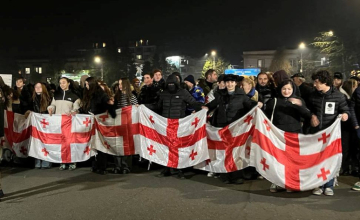 „სად მივდივართ? - ევროპაში! , - აქციის მონაწილეებმა ზუგდიდის ქუჩებში მსვლელობას მართავენ (ფოტო)