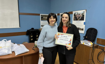 ასოციაცია "ათინათმა" საუკეთესო თანამშრომელი დააჯილდოვა