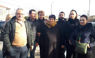 პოლიციის სამმართველოსთან მამუკა წოწერია მივიდა