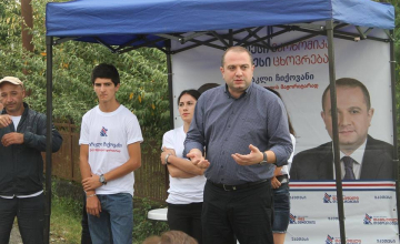 ირაკლი ჩიქოვანი წინასაარჩევნო კამპანიას განაგრძობს 