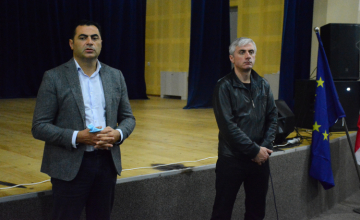 ალექსანდრე მოწერელია  წალენჯიხაში ექიმებს შეხვდა