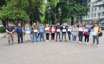 ზუგდიდში ნიკა გვარამიას მხარდასაჭერად შეიკრიბნენ