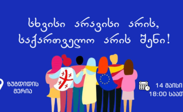 სხვისი არავისი არის, საქართველო არის შენი - დღეს ზუგდიდში მორიგი აქცია გაიმართება