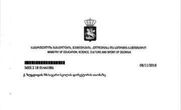 ბაჩანა შენგელია:განათლების სამინისტროდან ოფიციალური დოკუმენტაციის ნაცვლად ცარიელი ბლანკი გამომიგზავნეს
