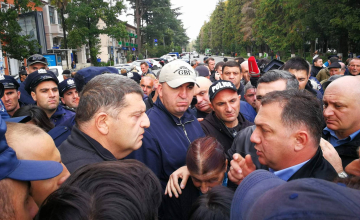 აქციის მონაწილეებთან კობა ქანთარია მივიდა 