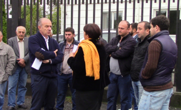 ზუგდიდის რაიონულ სასამართლოსთან საპროტესტო აქცია გაიმართა (ვიდეო)