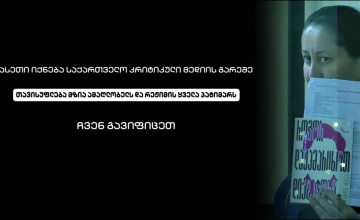 თავისუფლება მზია ამაღლობელს და რეჟიმის ყველა პატიმარს - მედიასაშუალებების ნაწილი გაიფიცა