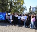 ძალა ერთობაშია, ძალა ევროპაშია - ზუგდიდის მე-4 სკოლის მოსწავლეების პროტესტი (ფოტო)