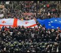 ზუგდიდიდან ჩასული მოქალაქეები თბილისში საპროტესტო აქციაში მონაწილეობენ